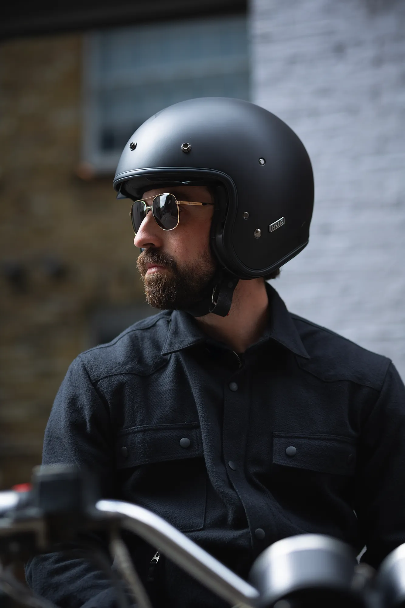 Altın Metal Çerçeve/Kahverengi Cam